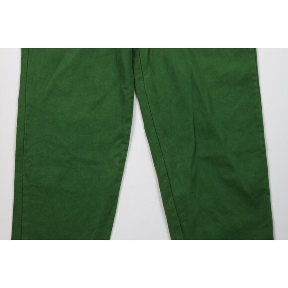 Deadstock Vtg 90s Streetwear Mens 31x34 Baggy Fit Skateboard Jeans Grass Green - Picture 3 of 14